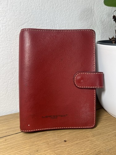 Agenda lancaster rouge cuir - lancaster,