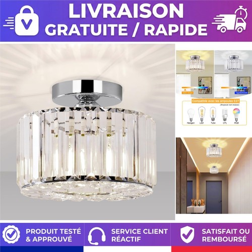 Plafonnier cristal moderne - cristal,