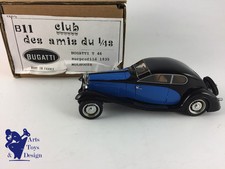 CLUB AMIS DU 1/43 B11 BUGATTI T 46 SURPROFILE 1935 MULHOUSE NOIR ET BLEU NO MCM