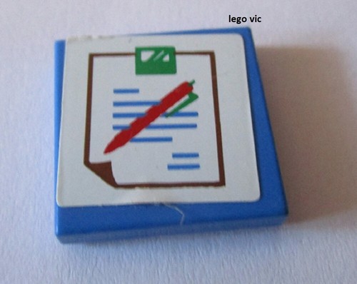 Lego 3068bpb0118 tile - tile, blue