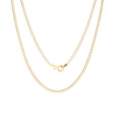 Femmes 14K or Jaune 2mm Solide