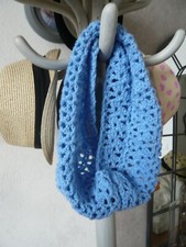 TOUR DE COU AU CROCHET N°6 - SNOOD - ECHARPE - FAIT MAIN - Dim: 30 x 65 cm