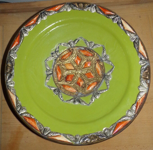 Grand plat marocain terre - grand,