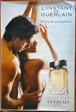 Affiche L'INSTANT DE GUERLAIN POUR HOMME Parfum 120x175cm 