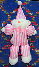 PL/ PELUCHE VINTAGE PREMIUM RANGE PYJAMA STYLE PAMPERS OURS BLANC ROSE RAYE TTBE