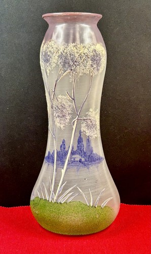 Vase art nouveau verre - vase,