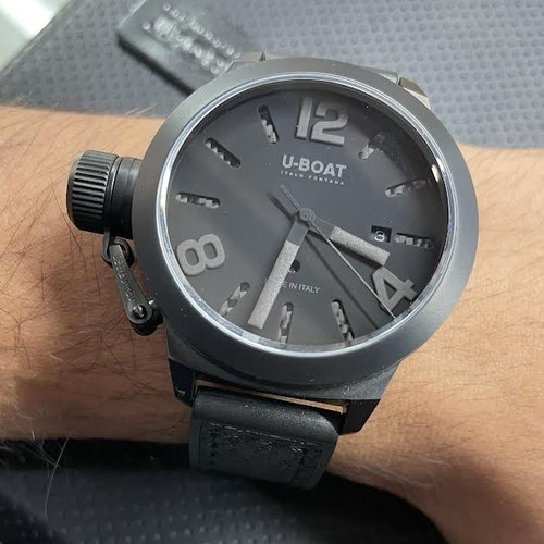 Boat quartz 45mm black dial - quartz,