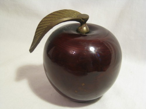 Vintage hard wooden - wooden, apple