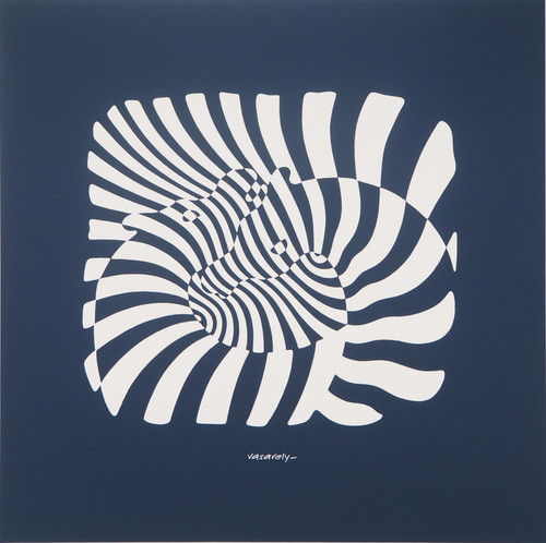 Victor vasarely zèbres sur - :,