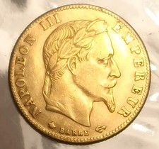 ? Pièce de 5 francs or 900‰ Napoléon III * Tête Laurée * 1867 A ?