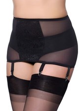 Gaine Porte-jarretelle Grande taille Femme Classics Ulla 1268 40-62 Noir Beige