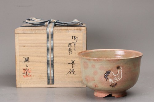 Bol thé japonais motif coq - japonais,