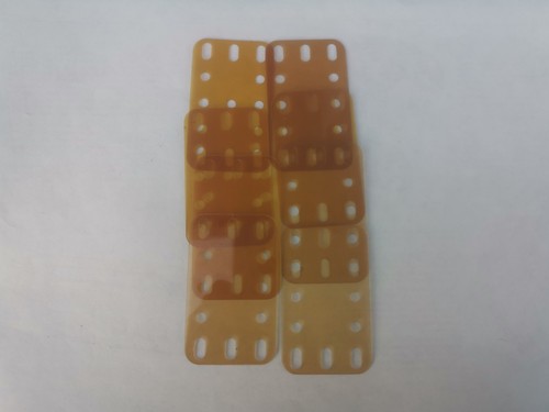 Meccano lot plaques - de, en