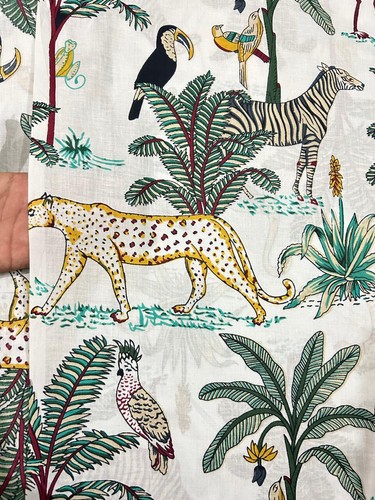 Tissu coton indien imprimé - tissu,