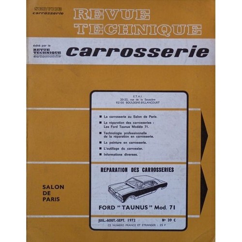 Technique carrosserie ford - technique,