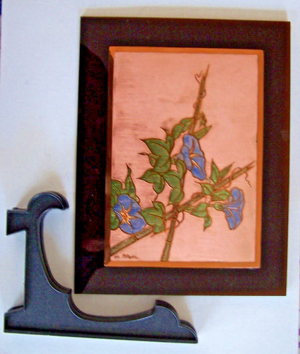 Chevalet plaque émail - et,