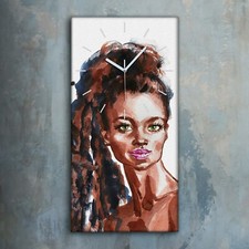 Horloge murale sur toile 30x60