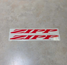 Zipp 7x1" pre-cut red on white