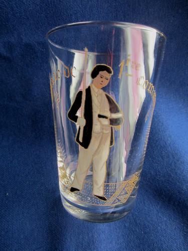 Ancien verre souvenir 1ere - de,