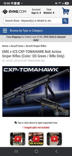 Airsoft tomahawk sniper - airsoft,