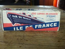 ANCIENNE BOITE LAME DE RASOIR ILE DE FRANCE X 20 BOITES DE 5 LAMES encore scellé