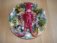 Assiette plate homard fonds de