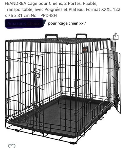 Cage chien pliable xxxl 121 - cage, x