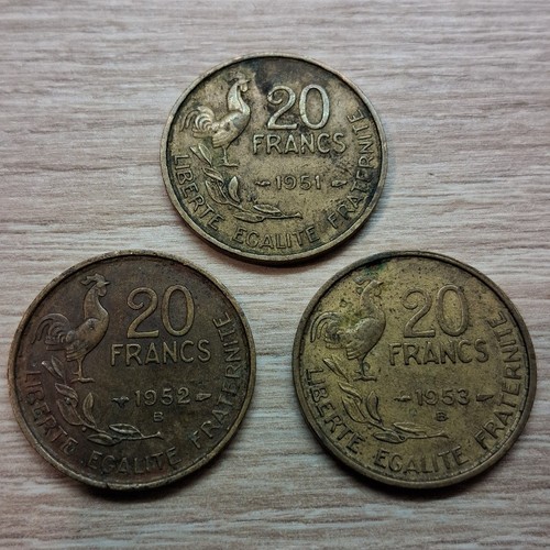 Lot pièces 20 francs - lot,