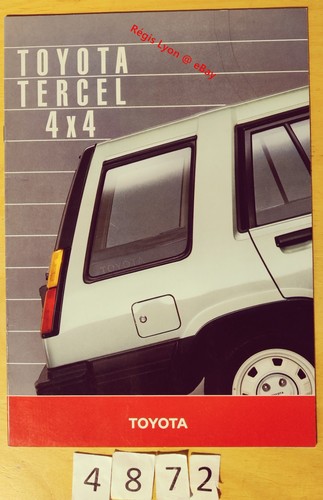 Toyota tercel 4x4 brochure - toyota,