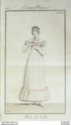 Gravure mode costume parisien - mode,