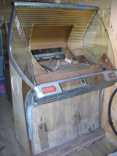 Seeburg cabinet with parts - cabinet,