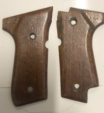 Plaquettes En Bois Pour Pistolet BERETTA 92S Usagées (M5)