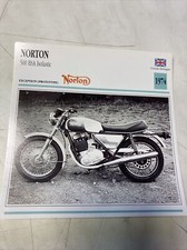 Norton 500 BSA Isolastic 1974 fiche carte moto de collection Atlas