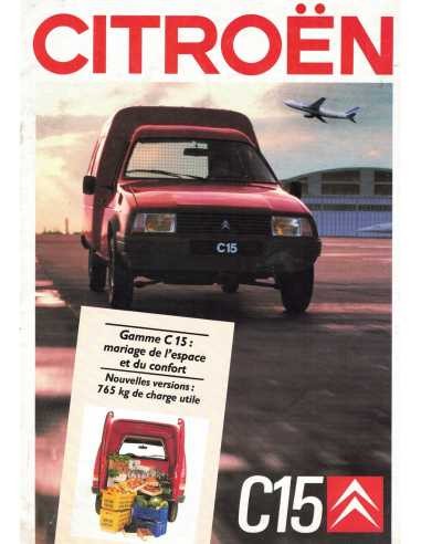 Brochure citroen c15 - ▄▀▄,
