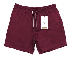 Bermuda  short bordeaux taille élastique Marine de Savoie Homme Leon Short