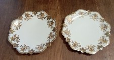 PAIRE ASSIETTES PORCELAINE