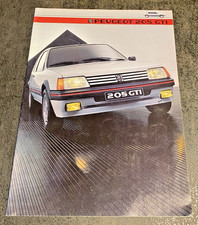 Brochure de Vente  PEUGEOT 205 GTI - 1984 - Bel Etat.