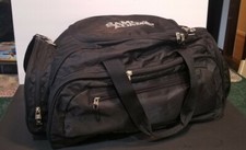 Samuel Adams Beer Black Duffel Travel Gym Bag  w/5 Compartments & Shoulder Strap