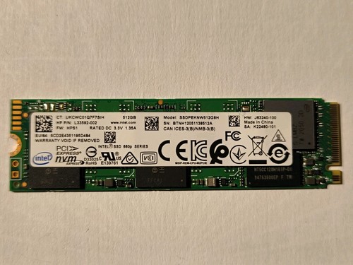 Ssd intel 660p 512go - ssd, nvme