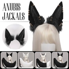 Fausse Fourrure Loup Jackal Oreilles Bandeau et Fourrure Animal Cosplay Bandeau Cheveux Costume