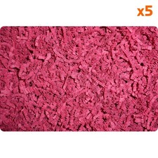 Frisure couleur rose en papier