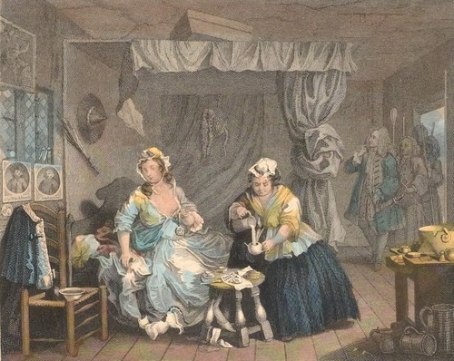 C1840 hogarth coloré - c1840,