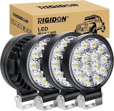 4 Pcs rond phare de travail led, 3.2 pouces mini 42W 12V 24V lampe de travail