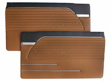 BMW E10 (série 02, 1966-1973) - Panneaux de porte, paire, marron / noir, NEUF