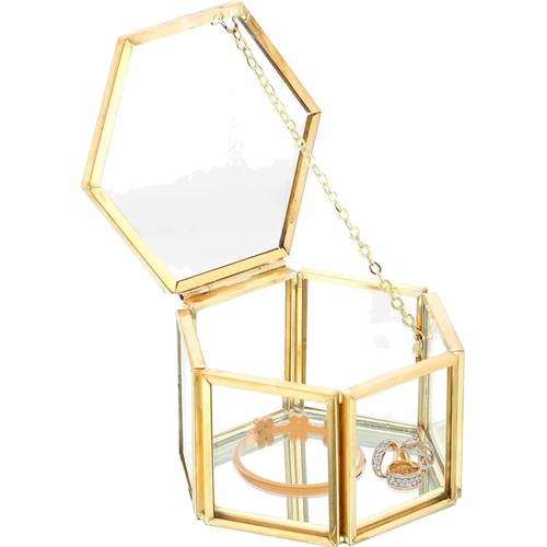 Boîte bijoux hexagone - bijoux,
