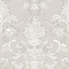 Amelie damassé floral papier - floral,
