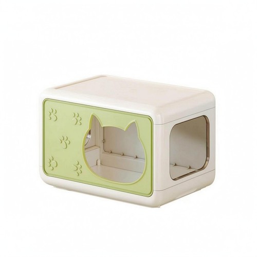 Maison chat ouverture tête - maison,