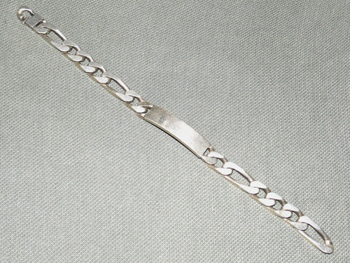 Gourmette homme argent - , massif