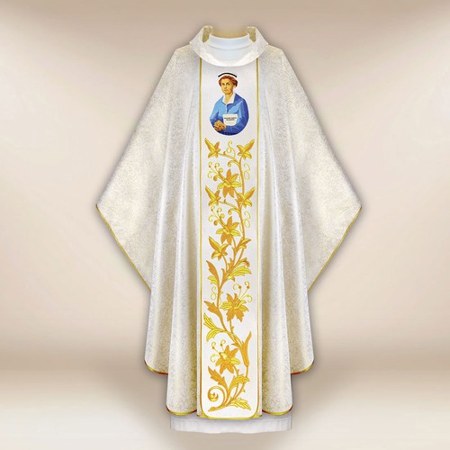 Chasuble avec image brodée - , «