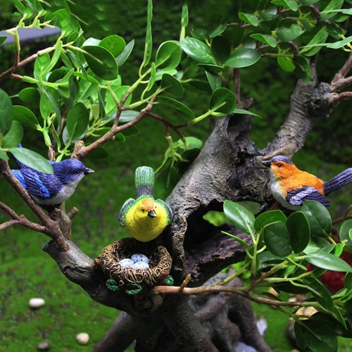Figurines oiseaux miniatures - figurines,